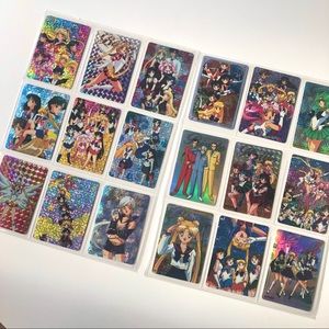Vintage 90s Sailor Moon Vending Machine Stickers Anime Holo Prism Lot of 18